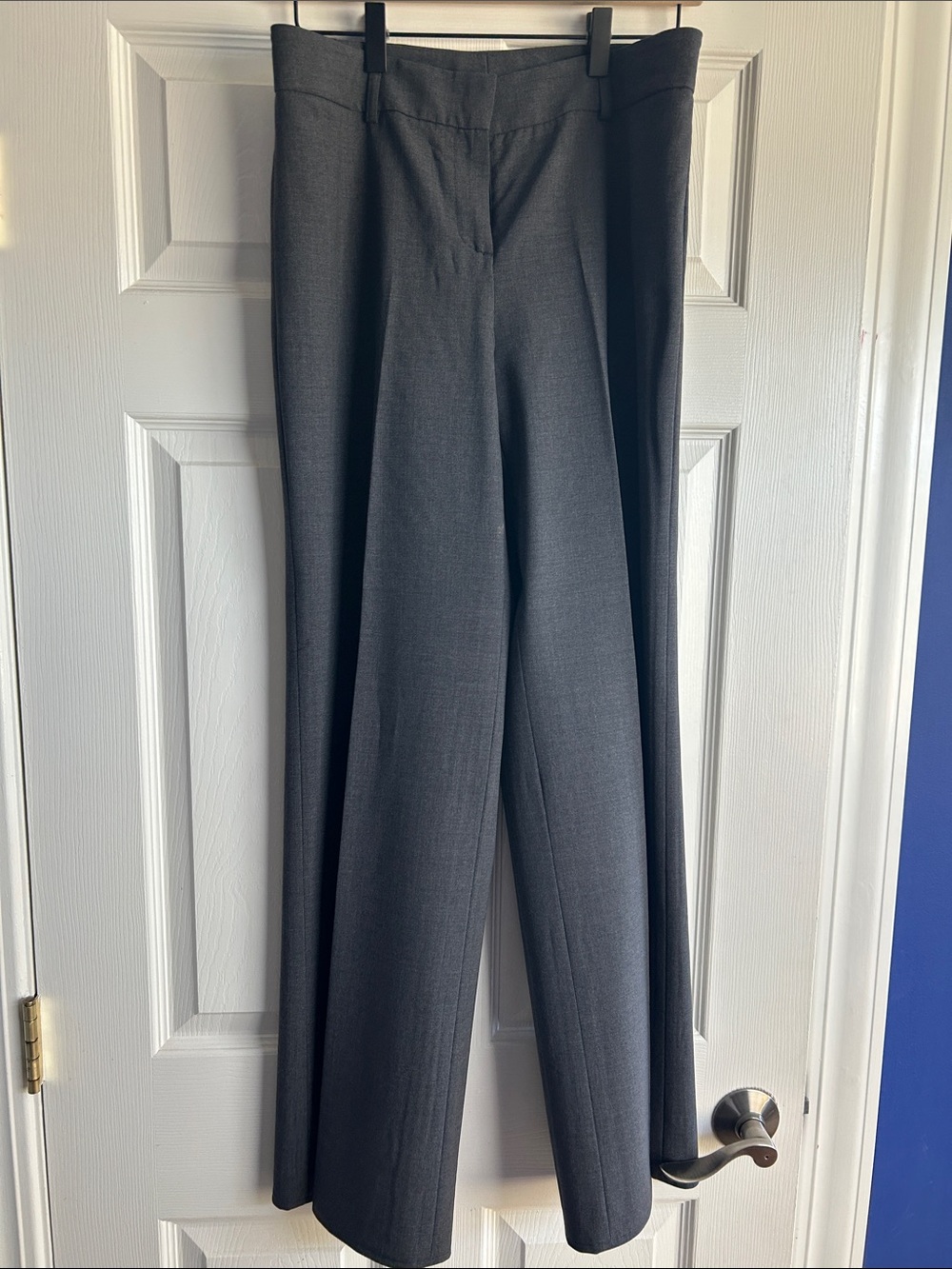 Theory Women’s Wool Dress Pants in Charcoal Gray